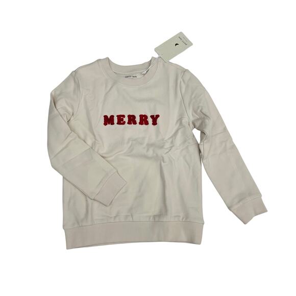 NWT Petit Lem Size 4 Organic Merry Sweatshirt - Picture 1 of 4